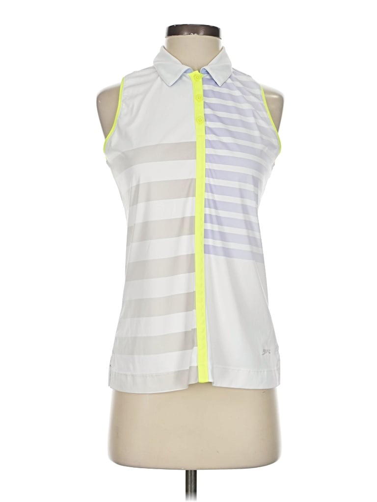 Pre-owned Slazenger Sleeveless Blouse In White