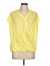 Doublju 100% Polyester Yellow Short Sleeve Blouse Size L - photo 1