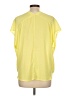 Doublju 100% Polyester Yellow Short Sleeve Blouse Size L - photo 2
