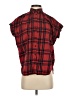 Madewell 100% Cotton Plaid Red Sleeveless Button-Down Shirt Size XS - photo 1
