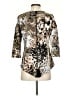 Keren Hart Animal Print Gold 3/4 Sleeve Blouse Size S - photo 2