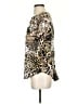 Keren Hart Animal Print Gold 3/4 Sleeve Blouse Size S - photo 5