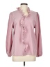 Unbranded 100% Polyester Pink Long Sleeve Blouse Size L - photo 1