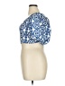 Shein Curve 100% Polyester Blue Short Sleeve Blouse Size 1X - photo 5