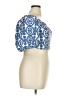 Shein Curve 100% Polyester Blue Short Sleeve Blouse Size 1X - photo 4