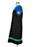 DKNYC Color Block Blue Casual Dress Size L - photo 5