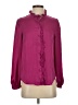 Monsoon 100% Polyester Burgundy Long Sleeve Blouse Size S - photo 1