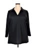 Unbranded Black 3/4 Sleeve Blouse Size 2X - photo 1