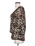 Claudia Richard Animal Print Brown 3/4 Sleeve Blouse Size S - photo 5