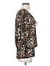 Claudia Richard Animal Print Brown 3/4 Sleeve Blouse Size S - photo 4