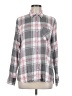 Woolrich 100% Rayon Plaid Gray Long Sleeve Button-Down Shirt Size M - photo 1