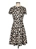 Eliza J Animal Print Tan Cocktail Dress Size 2 - photo 1