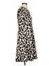 Eliza J Animal Print Tan Cocktail Dress Size 2 - photo 4