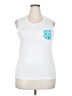 Bella White Sleeveless T-Shirt Size 2X - photo 1