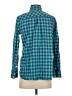 J.Crew 100% Cotton Checkered-gingham Teal Long Sleeve Button-Down Shirt Size 4 - photo 2