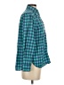 J.Crew 100% Cotton Checkered-gingham Teal Long Sleeve Button-Down Shirt Size 4 - photo 4