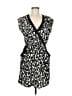 Alya 100% Polyester Graphic Black Cocktail Dress Size M - photo 1