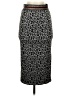Le Superbe Animal Print Gray Formal Skirt Size XS - photo 1
