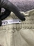 Zara Solid Green Khaki Shorts Size 4 - photo 3
