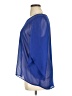 AB Studio 100% Polyester Blue 3/4 Sleeve Blouse Size XL - photo 5