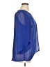 AB Studio 100% Polyester Blue 3/4 Sleeve Blouse Size XL - photo 4
