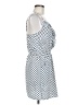 Peppermint 100% Polyester Graphic Blue Casual Dress Size M - photo 4