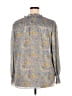 alex & lili 100% Polyester Floral Gray Long Sleeve Blouse Size 2X - photo 2