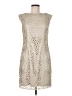 Eliza J 100% Polyester Tweed Ivory Cocktail Dress Size 8 - photo 1