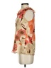Ann Taylor LOFT 100% Polyester Orange Ivory Sleeveless Blouse Size XS - photo 5