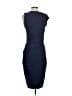 Bordeaux Solid Blue Cocktail Dress Size S - photo 2