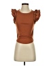Steve Madden Brown Short Sleeve Top Size XS - photo 1