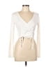 Forever 21 Ivory Long Sleeve Top Size L - photo 1
