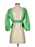 ASOS 100% Polyester Green 3/4 Sleeve Blouse Size 2 - photo 2