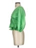 ASOS 100% Polyester Green 3/4 Sleeve Blouse Size 2 - photo 5
