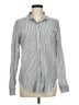 Old Navy Stripes Gray Long Sleeve Button-Down Shirt Size M - photo 1