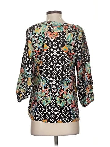 Kachel 3/4 Sleeve Silk Top (view 2)