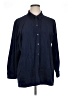 Susan Graver Blue Long Sleeve Button-Down Shirt Size XL - photo 1