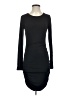 Amour Vert Solid Black Casual Dress Size S - photo 1