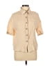 Shein 100% Polyester Tan Short Sleeve Blouse Size L - photo 1