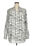 Calvin Klein 100% Polyester Silver Long Sleeve Blouse Size 0X - photo 1
