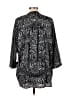 H&M 100% Polyester Black Kimono Size 12 - photo 2