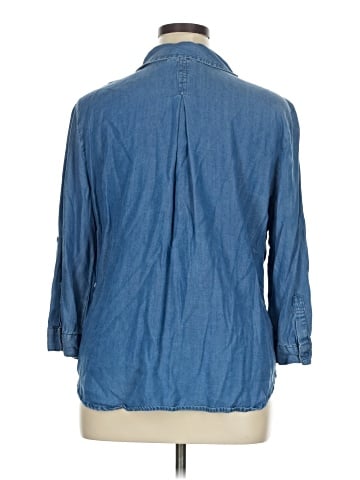 Hester & Orchard 3/4 Sleeve Button-Down Shirt (view 2)
