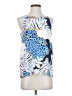 Renee C. Animal Print Blue Sleeveless Blouse Size S (estimated) - photo 1