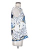 Renee C. Animal Print Blue Sleeveless Blouse Size S (estimated) - photo 4