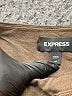 Express Solid Brown Casual Skirt Size XS - photo 3