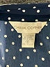 Casual Corner 100% Polyester Polka Dots Black Long Sleeve Blouse Size 6 - photo 6