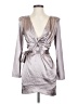 Cloud Ten Metallic Silver Cocktail Dress Size S - photo 1