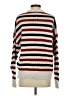 360 Sweater Stripes Burgundy Pullover Sweater Size XS - photo 2