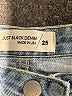 Just Black 100% Cotton Hearts Blue Jeans Size 25 waist - photo 7