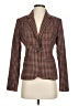 Merona Houndstooth Burgundy Tan Blazer Size 2 - photo 1
